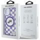 8. Karl Lagerfeld IML Monogram Karl & Choupette Head MagSafe iPhone 15 Case - Purple