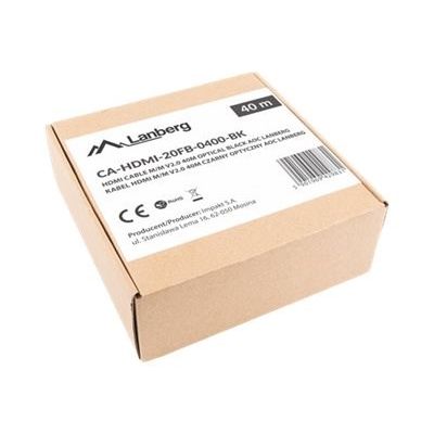 11. LANBERG HDMI CABLE M/M V2.0 40M OPTICAL AOC CA-HDMI-20FB-0400-BK