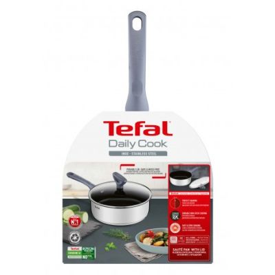 2. Frying Pan with Lid TEFAL Daily Cook 24 cm G73032