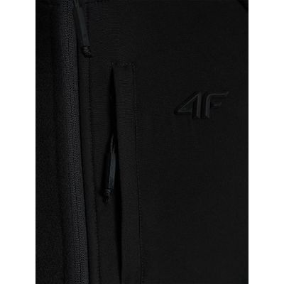 5. Men's fleece with a stand-up collar and a softshell panel 4F 4FWAW26TFLEM480-20S