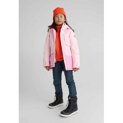 6. Reima Beanie Kalotti Red Orange Junior children's winter hat made of certified orange wool (5300232A-2820)