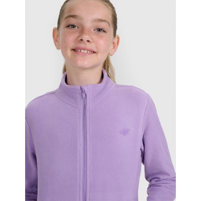 5. Girls’ Slim-Fit Fleece Jacket with Stand-Up Collar 4F 4FJRAW25TFLEF434-51S