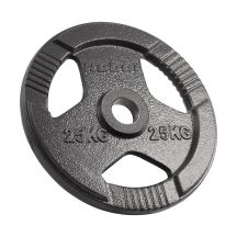 Cast iron Olympic weight plate 25kg, 51mm hole, plate with handles, REBEL ACTIVE