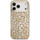 3. Guess IML Leopard Glitter Triangle Logo MagSafe Case for iPhone 17 Pro Max / 18 Pro Max - Brown