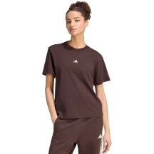 adidas Essentials Small Logo Women's T-Shirt Brown KX0795