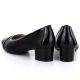 4. Women's openwork patent leather pumps, black, Vinceza 58631