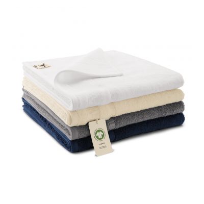Large Unisex Organic Towel (GOTS) (White)