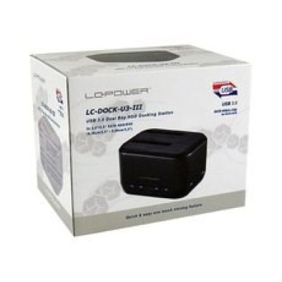 4. LC-Power LC-DOCK-U3-III Hard Drive Docking Station USB 3.2 Gen 1 (3.1 Gen 1) Type micro-B Black