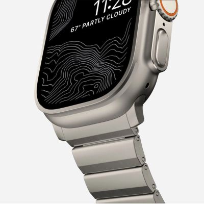 5. Tech-Protect SteelBand for Apple Watch 4 / 5 / 6 / 7 / 8 / 9 / SE / Ultra 1 / 2 (42/44/45/49 mm) - titanium