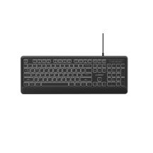GEMBIRD SLIM WIRED KEYBOARD WITH BACKLIGHT, BLACK, US LAYOUT