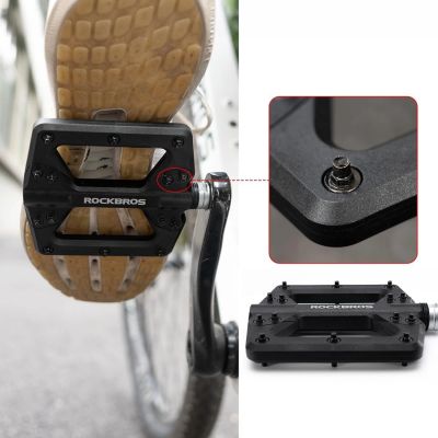 3. Rockbros 2022-12A Nylon Bicycle Pedals - Black