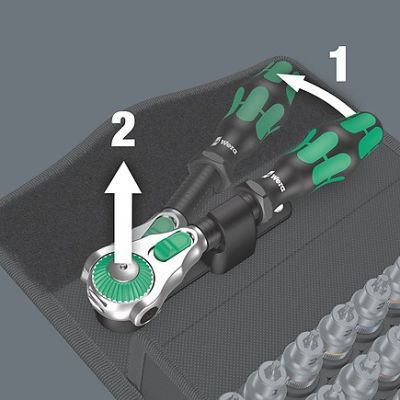 4. Zyklop Speed 3/8' Ratchet Set 8100 SB All-In, 35