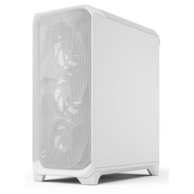 5. Fractal Design Meshify 3 White TG Clear Tint Case - Case - ATX