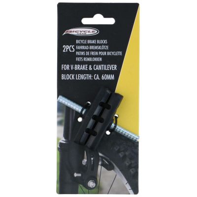 5. BRAKE PADS 2 PCS, 60 MM STUD MOUNT BICYCLE GEAR