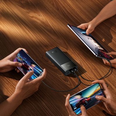 10. Baseus EnerFill FP41 30000mAh 22.5W Power Bank with Baseus Simple USB-A - USB-C 3A 30cm Cable - Black