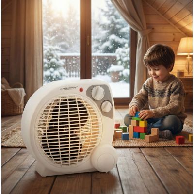 8. Esperanza Mojave EHH002 fan heater (2000W; 3 heating levels; white)