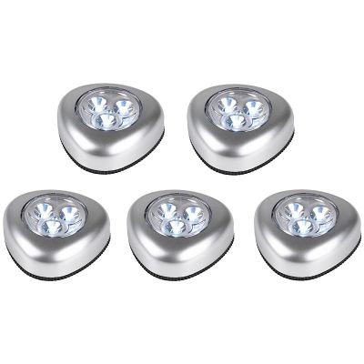 6. GRUNDIG SET OF 5 BATTERY-POWERED PUSH LIGHT LED LAMPS