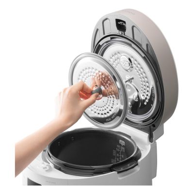 6. Cuckoo rice cooker + steamer 1.08l white CRP-ST0609F