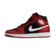 Air Jordan 1 Mid Men's Basketball Shoe Black/Gym Red/White - DQ8426-061