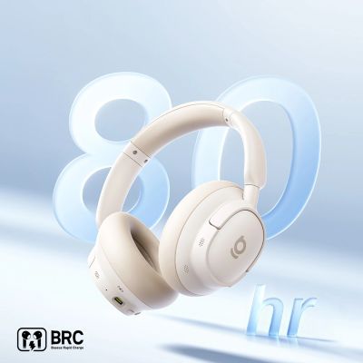 12. Baseus Bass BH1 NC Lite Wireless Over-Ear Headphones with ANC - White