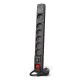 Acar S6 USB A+C surge protector (fast charger) 1.5m; black
