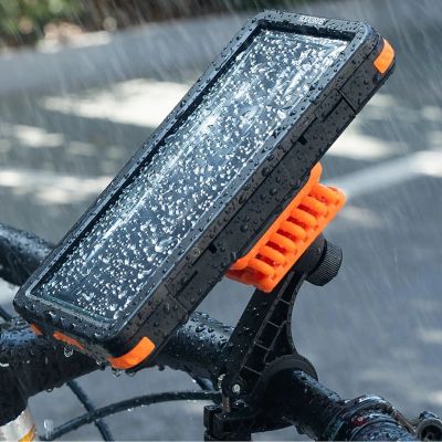 3. Rockbros HW-87 Magnetic Waterproof Phone Holder - Black