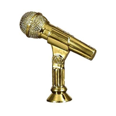 9. Plastic microphone figurine F174/G