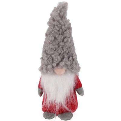 2. DECORATIVE SANTA CLAUS 22CM GRAY