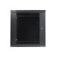 4. Lanberg WF01-6412-10B rack cabinet (12U; 635mm / 600mm / 450mm; wall-mounted; Glass; 19''; black)