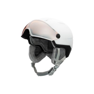 5. ROSSIGNOL Ski Helmet FIT VISOR IMPACTS W WHITE