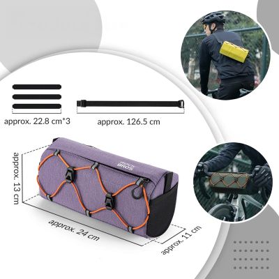 6. Rockbros 30110054005 Handlebar Bike Bag 2.2L - Purple