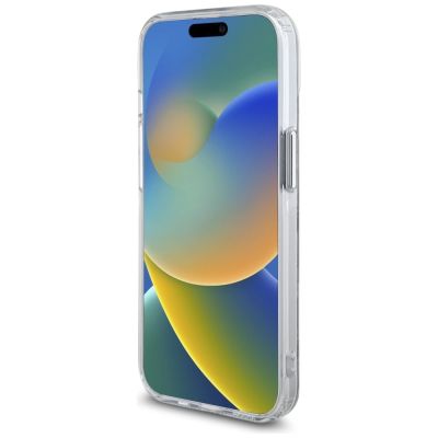 5. Karl Lagerfeld IML Monogram Karl & Choupette Head MagSafe iPhone 15 Case - Clear