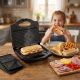 15. Esperanza Portabella EKT006K sandwich maker (700W; black)
