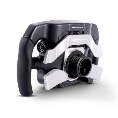 4. Thrustmaster T-Chrono Steering Wheel, PC, PS4, PS5, Xbox One, Xbox Series S/X, Silver, Aluminum, China, 1 pc.