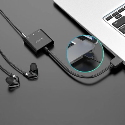 4. Orico SKT3 USB-A External Sound Card - Black