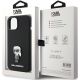 8. Karl Lagerfeld Silicone Ikonik Metal Pin case for iPhone 15 - black