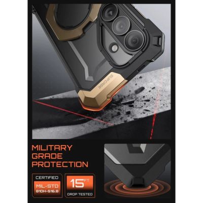 5. Supcase UB Grip Mag MagSafe Case for Samsung Galaxy S26 - Black and Brown