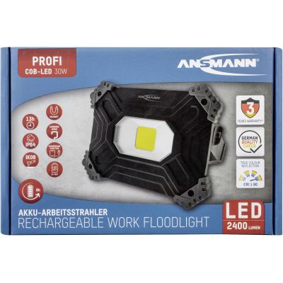 7. Ansmann FL2500R Work Lamp, 2400 Lumens, Rechargeable