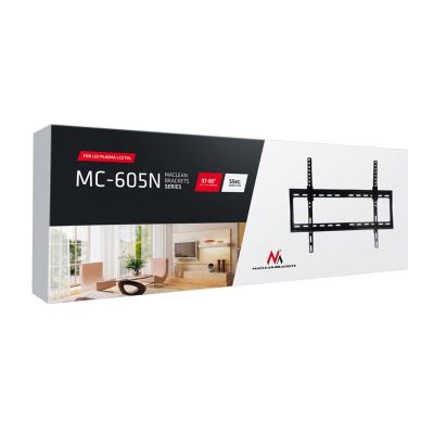 6. Maclean MC-605 TV wall mount (wall-mounted, tiltable - 70"; max. 35kg)