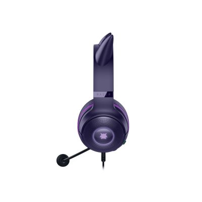2. Razer Kraken Kitty V2 Wired Over-Ear Headset Microphone Noise Cancelling Gengar Edition