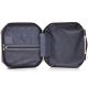 7. COSMETIC BAG + HANDBAG SET ABS T5821-6 BLACK SEMI LINE