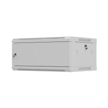 LANBERG WALL-HUNG RACK CABINET 19" 4U 600X450 GRAY METAL DOOR (FLAT PACK)