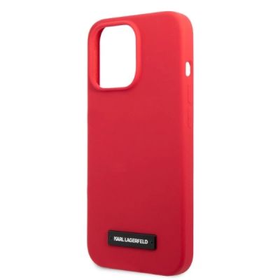 6. Karl Lagerfeld KLHCP13LSLMP1R iPhone 13 Pro / 13 6.1" hardcase red/red Silicone Plaque
