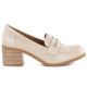 2. Women's beige lords heeled shoes M.Daszyński MR2201D-3A