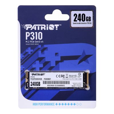 Patriot Viper P310 M.2 PCI-Ex4 NVMe SSD 240GB