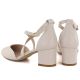 4. Beige Sergio Leone SK824 women's sandals with straps