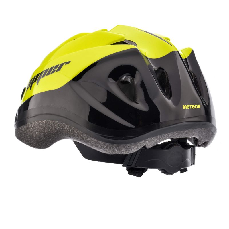 24. Meteor KS07 M 52-56 cm Apper yellow bicycle helmet