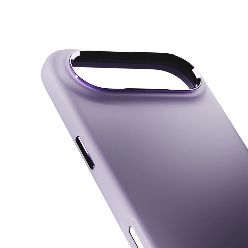 4. Puro Icon Mag Pro Liquid Silicone Case for iPhone 17 Air, MagSafe Compatible, with Camera Protection and Aluminum Buttons - Pink