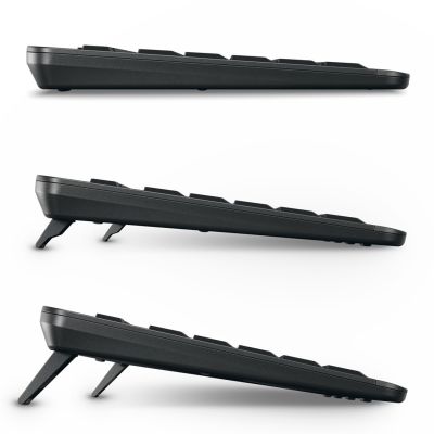 13. CHERRY Stream desktop ultimate keyboard Mouse included Home/Office USB + RF Wireless + Bluetooth QWERTZ German Black