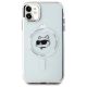 3. Karl Lagerfeld IML Metal Choupette Head MagSafe iPhone 11 Case - White
